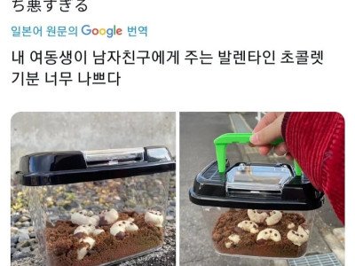 여동생의 발렌타인 초코릿